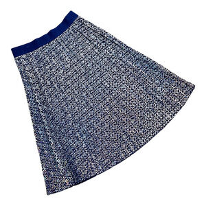 🍀 NWOT LuLaRoe Elegant Pleated Purple Holographic Jill Skirt Women’s Size Large